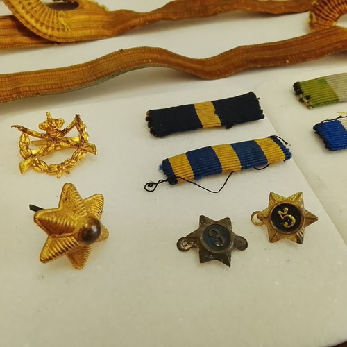 Military insignia collection used, Greek Army and Royal Gendarmerie