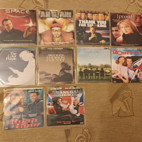 DVD movies like new, pack of 54, personal collection