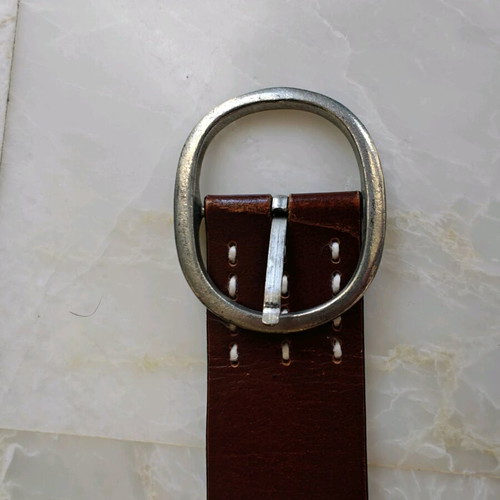 Belt with designs used Accessorize, size 95, white and brown