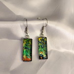 Van Gogh Irises earrings new, multicolored
