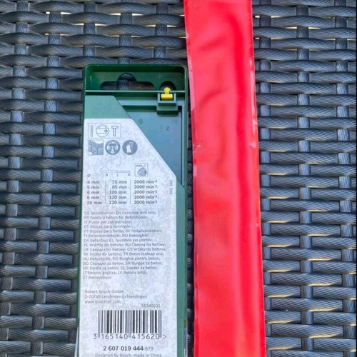 Bosch drill bit set 5pcs with free 12 mm drill bit new
