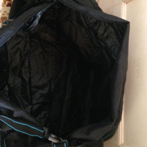 Vintage travel sack used 75 cm, waterproof, black-blue
