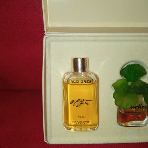 Parfums Grès Paris vintage complete set of 5 miniatures used