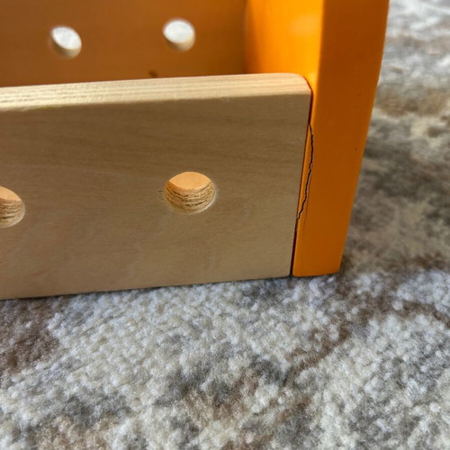 Classic World wooden toolbox used with tools
