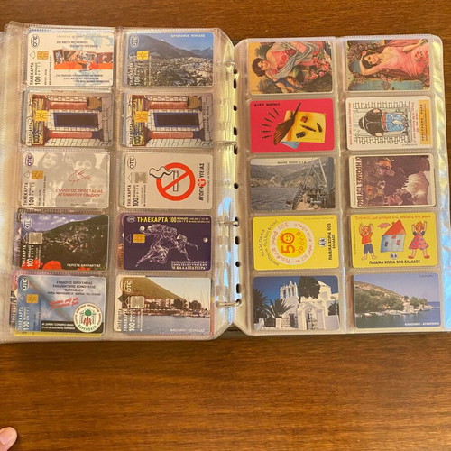 Phone cards set of 420 pieces like new with album