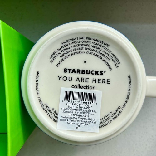 Large Starbucks YAH Rhodes Mug new 414 ml