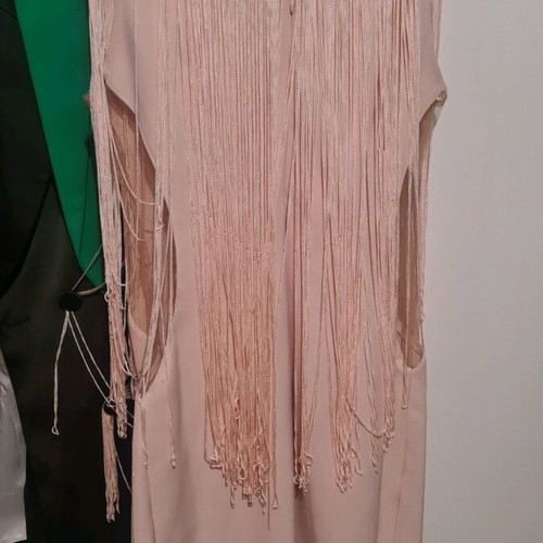 Prince Oliver dress new, size M, pink with fringes and transparency