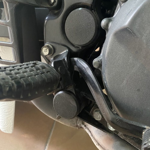 Kawasaki KLE Frame Caps Set New PETG Plastic Black