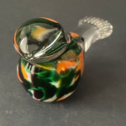 Vintage Murano-style art glass bird figurine like new