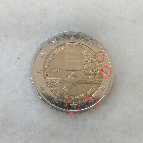 Commemorative 2 Euro Coin Germany D like new with errors 2020