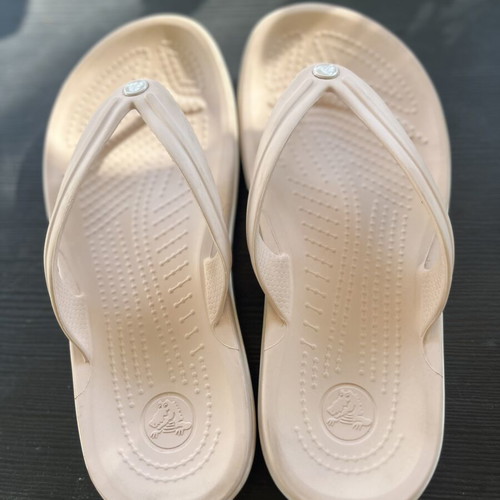 Crocs flip flops, pink-beige, size 37-38