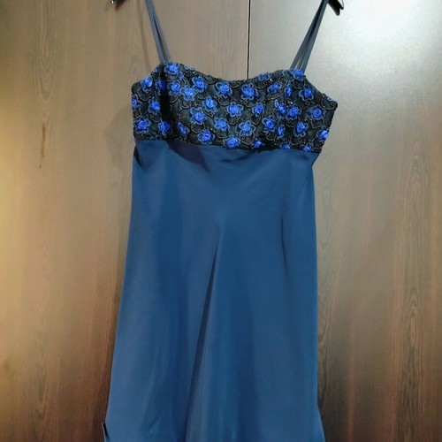 Women's cocktail dress like new, size L, blue