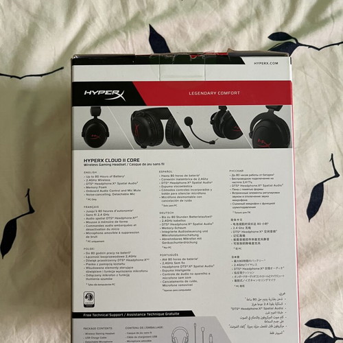 HyperX Cloud II Core Wireless gaming headset new