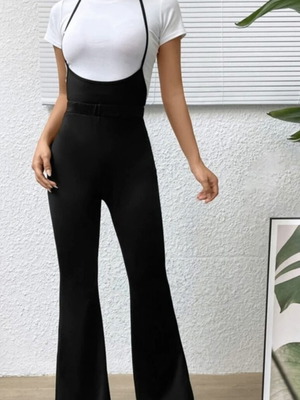 Shein elastic black one-piece jumpsuit new, size M
