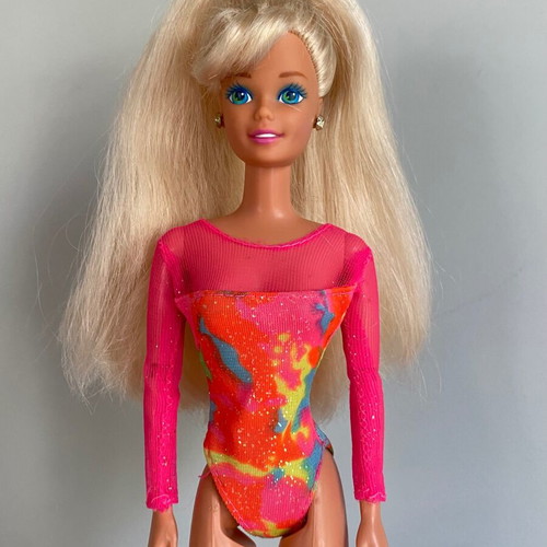 Mattel Gymnast Barbie doll 1993 used