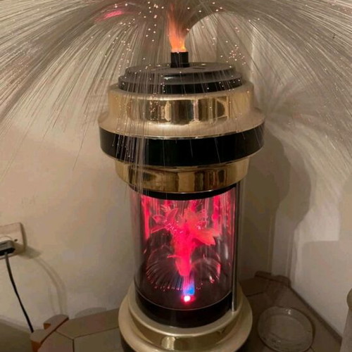 Retro fiber optic lamp like new with color changing