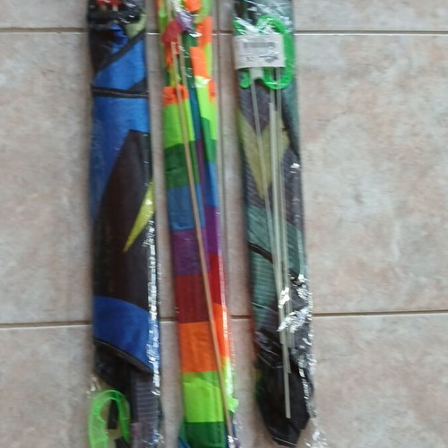 Fabric kites used, set of 3