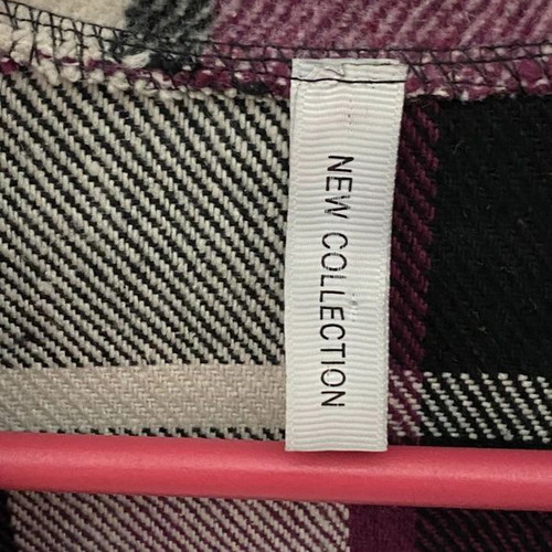 Checked Jacket like new, purple and white, one size