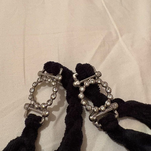 Dress black mini velvet with built-in cups used, size XS