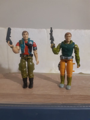 Gi Joe figures Law and C. Grid like new, set of 2