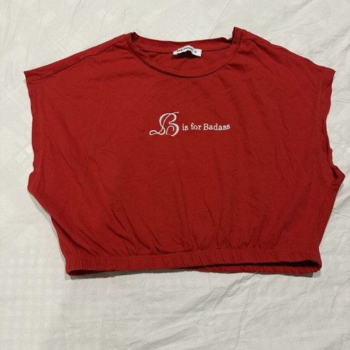 Crop top Pink Woman red, like new, size S
