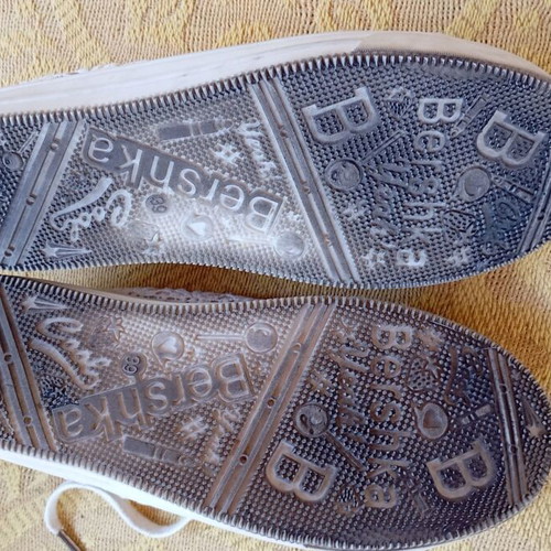 Bershka lace white shoes size 39
