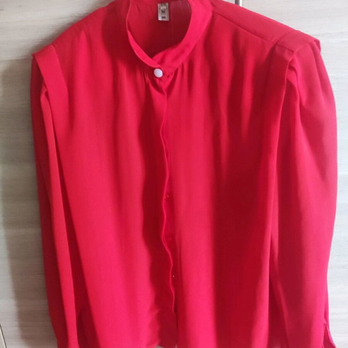 Shirt with transparency like new, coral color, size L