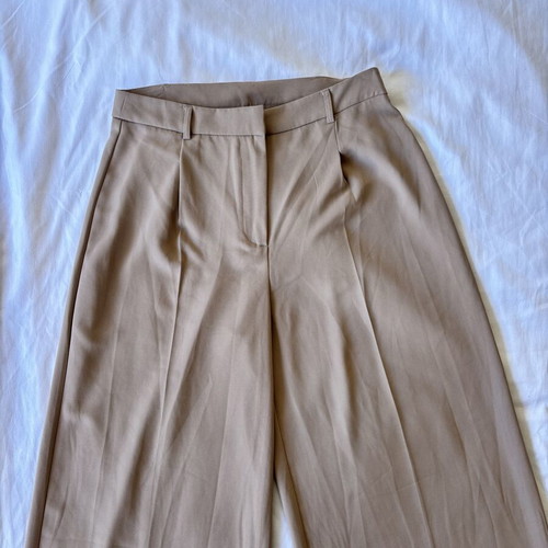 Wide leg trousers new, beige, size L/40/12