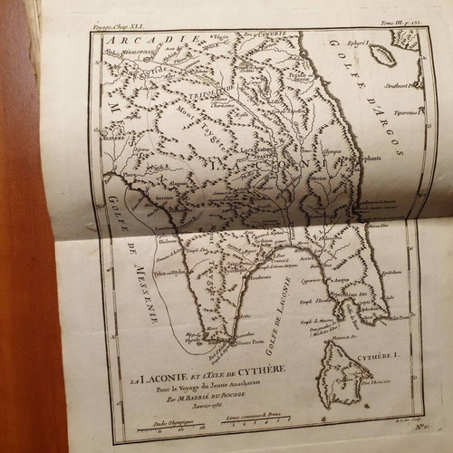 1789 Accompanying Volume with Maps for Anacharsis Used
