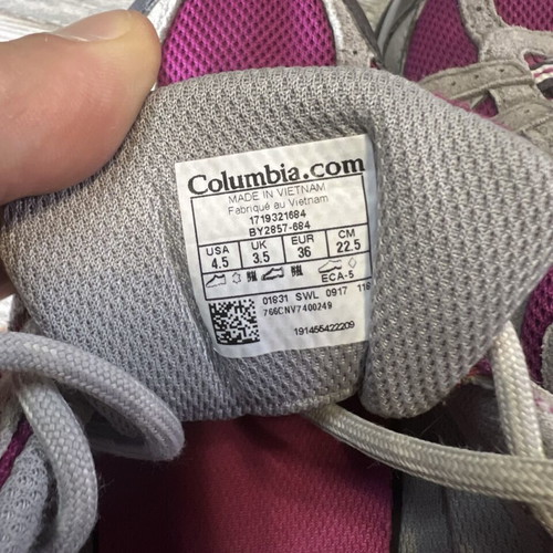 Columbia Techlite Trail Running Shoes, grey and pink, women's EU 36