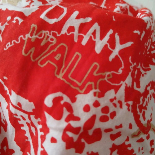 DKNY scarf like new, cotton 45x45cm with vibrant colors