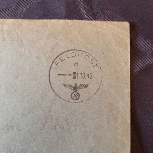 German Reich 1942 Military Mail Envelope used