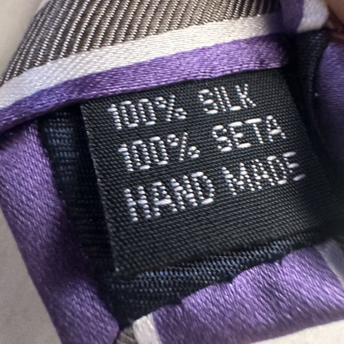The Bostonians tie, grey and purple