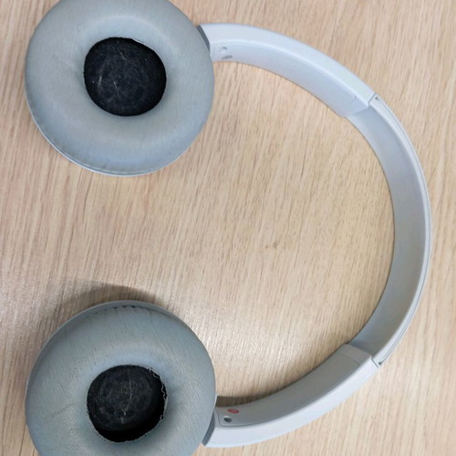 Sony headphones used, wired connection