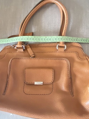 Tod’s leather handbag used, brown color