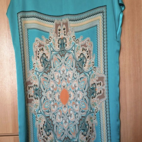 Toi&Moi turquoise dress like new, loose fit, lined, very cool and comfortable