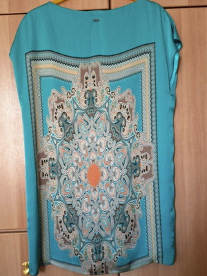 Toi&Moi turquoise dress like new, loose fit, lined, very cool and comfortable