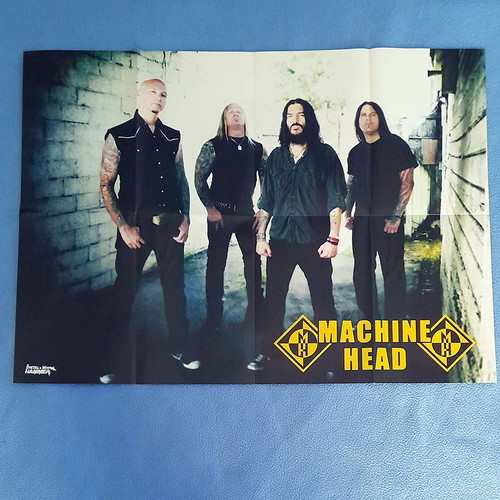Judas Priest & Machine Head poster used, double-sided