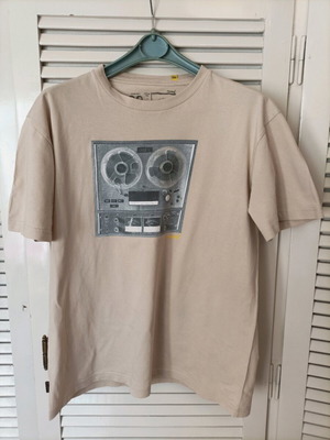 T-shirt analog μεταχειρισμένο, ανδρική μπλούζα μέγεθος M μπεζ