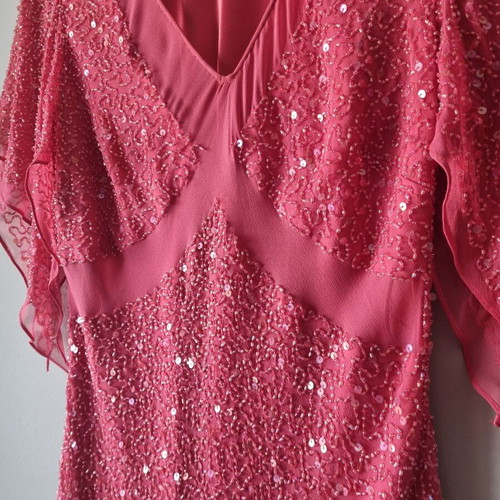 C'est Si Bon Occasion blouse like new with tulle and beads