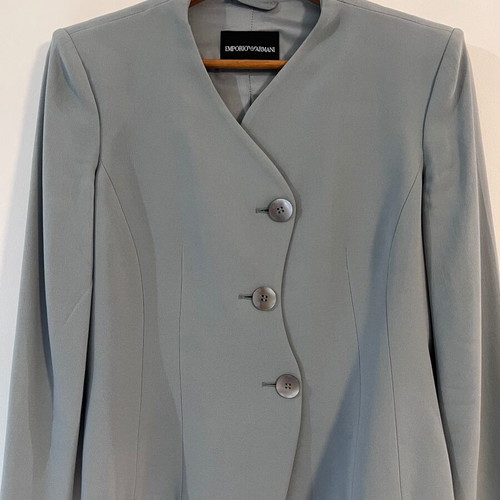 Emporio Armani women's mint turquoise jacket
