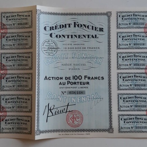 French Collectible Title 1926 Triptych with Coupons used