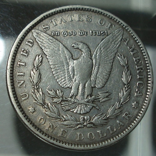 Silver American Morgan Dollar 1890 used, rare collectible