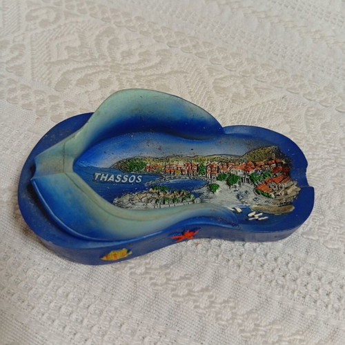 Thassos Souvenir Ashtray like new, 10 cm