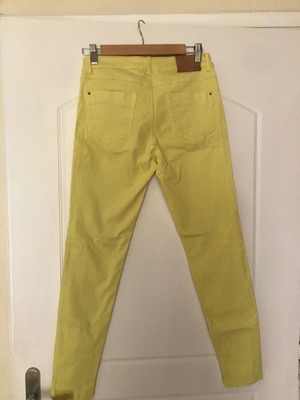Zara Skinny Pants No 38 like new, pastel yellow