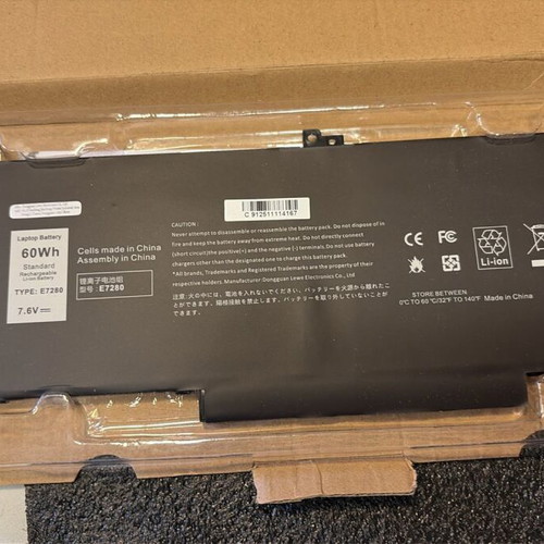 Dell Latitude E7xxx series battery new, 60Wh, 7.6V