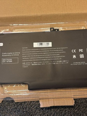 Dell Latitude E7xxx series battery new, 60Wh, 7.6V