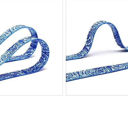 Bandana shoelaces Blue Cribs new, polyester, 120 cm, blue