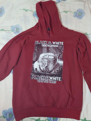 Women's hoodie red like new, sizes S/M