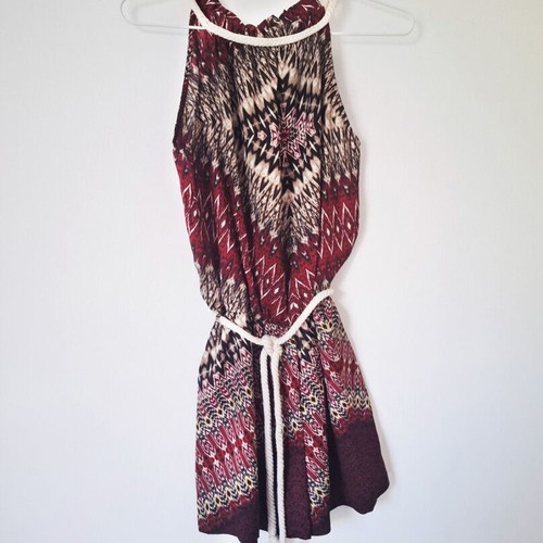 Boho Ethnic Print Mini Playsuit Iso, size S, excellent condition